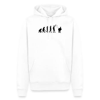 Akkordeon Akkordeonspieler Ziehharmonika Evolution - Männer Premium Bio Hoodie - Weiß - Vorne - Nico (187cm)