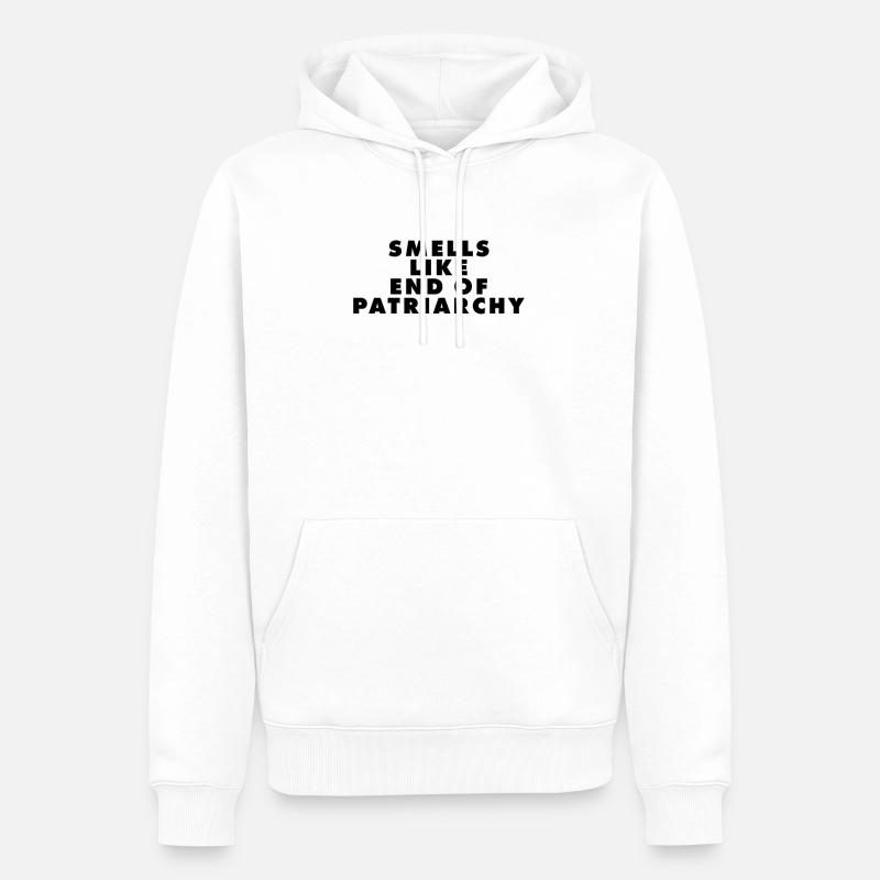 matriarcat - Sweat à capuche Premium bio Homme - blanc