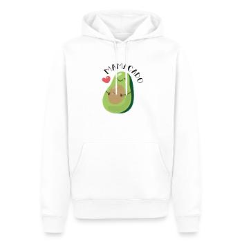 Maman 2021 bébé enceinte fils fille mamacado - Sweat à capuche Premium bio Homme - blanc - Devant - Nico (187cm)