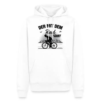 Radfahrer Rad fahren Lustiger Spruch Fahrrad - Männer Premium Bio Hoodie - Weiß - Vorne - Nico (187cm)