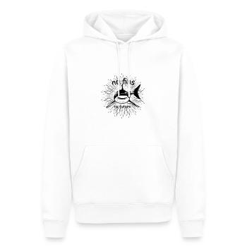 Requin requins requins requin requins cadeau - Sweat à capuche Premium bio Homme - blanc - Devant - Nico (187cm)
