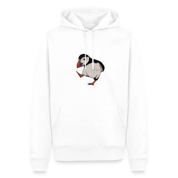 Cadeau de bébé macareux pour macareux et macareux - Sweat à capuche Premium bio Homme - blanc - Devant - Nico (187cm)