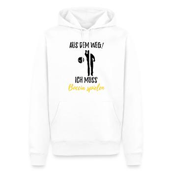 Boule Petanque Boccia Boules - Männer Premium Bio Hoodie - Weiß - Vorne - Nico (187cm)