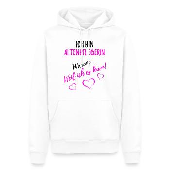 Altenpflegerin - Pflege - Männer Premium Bio Hoodie - Weiß - Vorne - Nico (187cm)