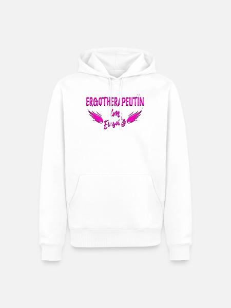 ERGOTHERAPEUTIN - Männer Premium Bio Hoodie - Weiß
