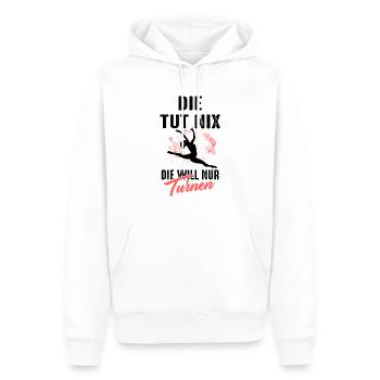 Turnen Turner Turnlehrer Turnhalle Gymnastik Akrob - Männer Premium Bio Hoodie - Weiß - Vorne - Nico (187cm)