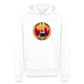 Summer Vibes Van Life - Männer Premium Bio Hoodie - Weiß - Vorne - Nico (187cm)