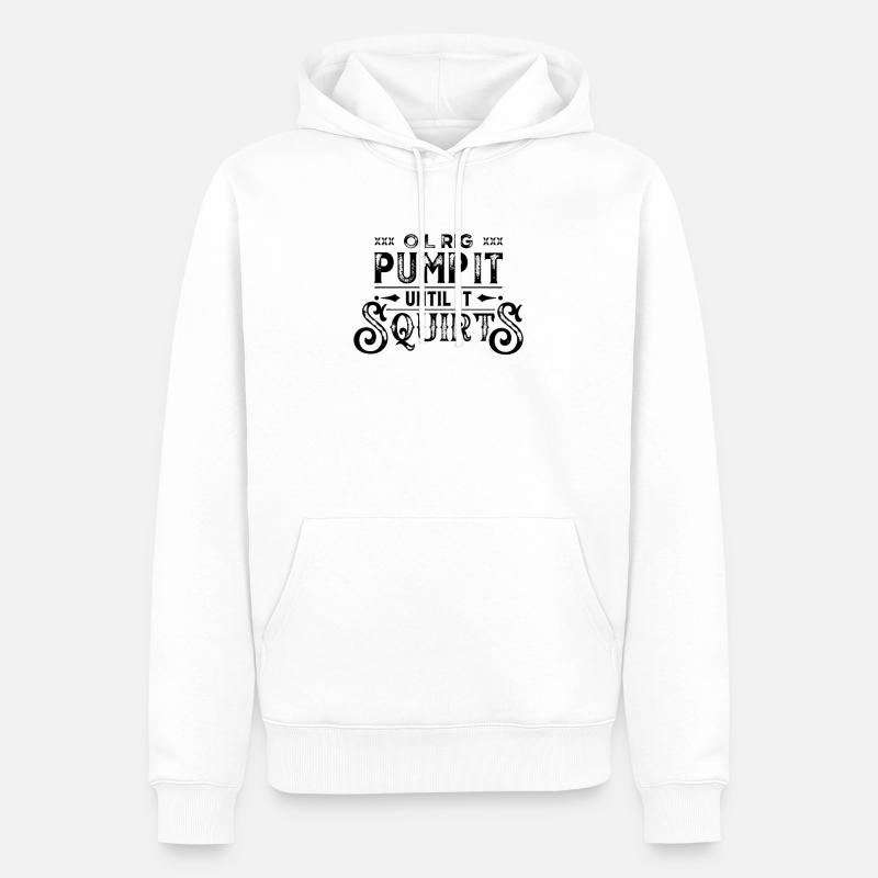 Plate-forme de forage de plate-forme de forage de plate-forme pétrolière - Sweat à capuche Premium bio Homme - blanc