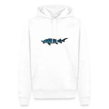 Stör Angler Anglergeschenke Geschenk Angler Papa - Männer Premium Bio Hoodie - Weiß - Vorne - Nico (187cm)