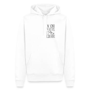 In Vino Veritas Et Libertas - Männer Premium Bio Hoodie - Weiß - Vorne - Nico (187cm)
