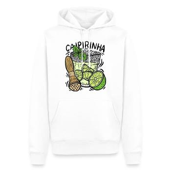 Cocktail caipirinha - Sweat à capuche Premium bio Homme - blanc - Devant - Nico (187cm)
