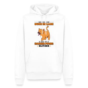 Harzer Fuchs altdeutscher Hütehund - Glitzer - Männer Premium Bio Hoodie - Weiß - Vorne - Nico (187cm)