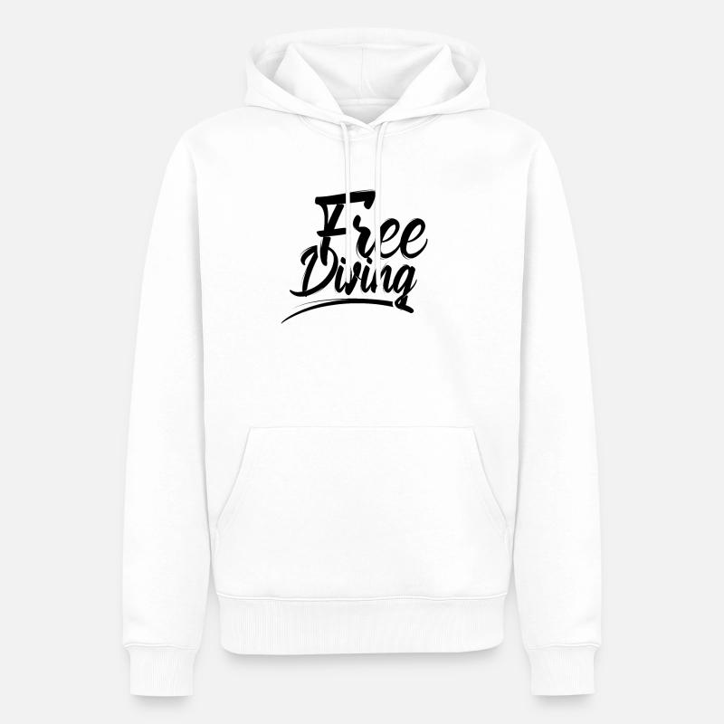 Apnée Apnée Apnée Hobby - Sweat à capuche Premium bio Homme - blanc