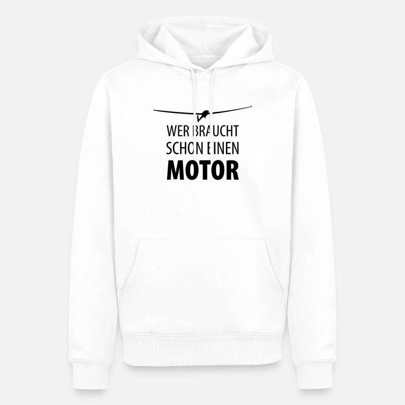 Planeur pilote planeur planeur volant - Sweat à capuche Premium bio Homme - blanc