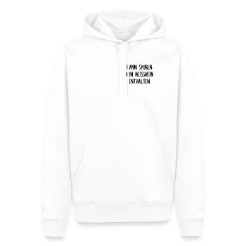 Kann Spuren von Weißwein Enthalten Weintrinker - Männer Premium Bio Hoodie - Weiß - Vorne - Nico (187cm)