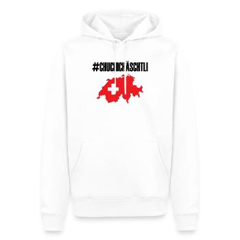 Schweiz Flagge - Männer Premium Bio Hoodie - Weiß - Vorne - Nico (187cm)