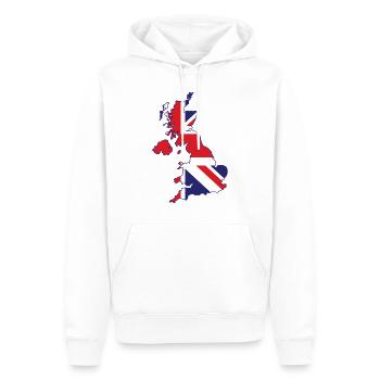 England - Männer Premium Bio Hoodie - Weiß - Vorne - Nico (187cm)