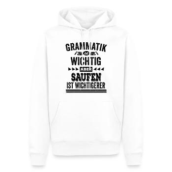Lustiges saufen Shirt - Männer Premium Bio Hoodie - Weiß - Vorne - Nico (187cm)