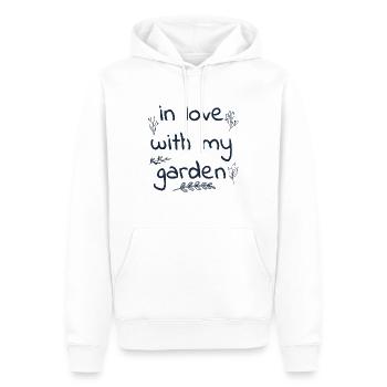 Garten Spruch - Männer Premium Bio Hoodie - Weiß - Vorne - Nico (187cm)