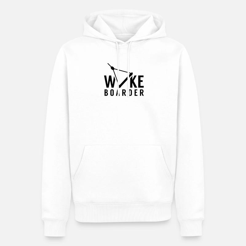 Wakeboarder Wakeboard Wakeboarden Wake - Männer Premium Bio Hoodie - Weiß