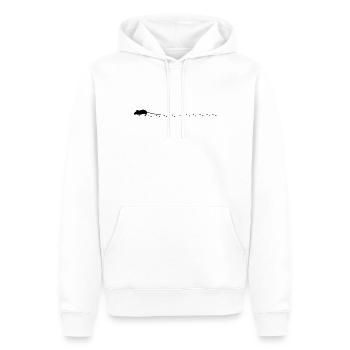Maus spur, Mausspuren - Männer Premium Bio Hoodie - Weiß - Vorne - Nico (187cm)