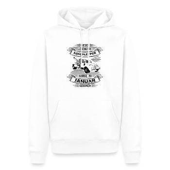 Januar Geburtstag Abschlepper - Männer Premium Bio Hoodie - Weiß - Vorne - Nico (187cm)