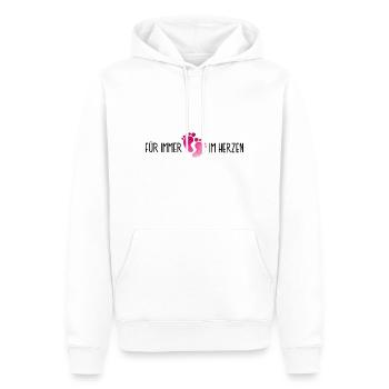 verstorbene Tochter Liebe Herz Trauer Abschied Tod - Männer Premium Bio Hoodie - Weiß - Vorne - Nico (187cm)