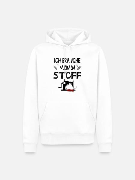 Schneider Lustig - Männer Premium Bio Hoodie - Weiß