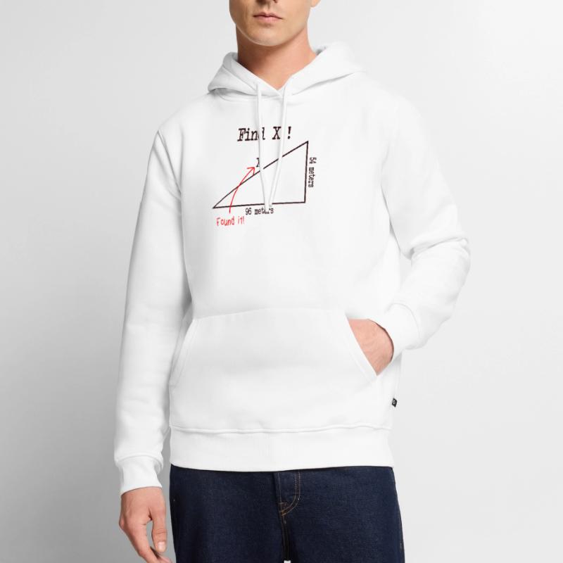 Math math meme Find X Found It pythagoras Men’s Premium Organic Hoodie