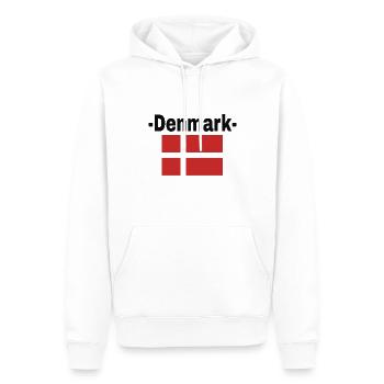 Danemark - Sweat à capuche Premium bio Homme - blanc - Devant - Nico (187cm)