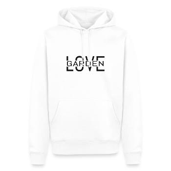 Garten - Männer Premium Bio Hoodie - Weiß - Vorne - Nico (187cm)