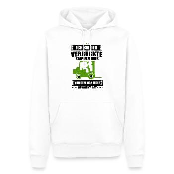 Staplerfahrer - Männer Premium Bio Hoodie - Weiß - Vorne - Nico (187cm)