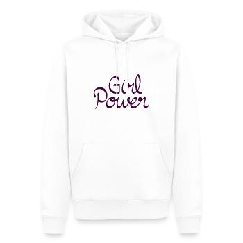 girl power - Männer Premium Bio Hoodie - Weiß - Vorne - Nico (187cm)