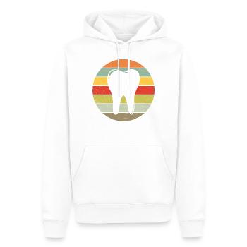Dentiste dentistes cadeau rétro - Sweat à capuche Premium bio Homme - blanc - Devant - Nico (187cm)