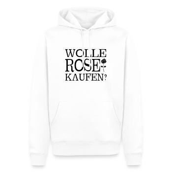 Acheter rose - Sweat à capuche Premium bio Homme - blanc - Devant - Nico (187cm)