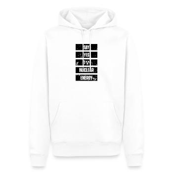 Sag Ja zu Kernkraft Atomkraft Kernenergie Atom - Männer Premium Bio Hoodie - Weiß - Vorne - Nico (187cm)