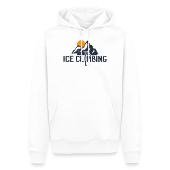 Grimpeurs sur glace - Sweat à capuche Premium bio Homme - blanc - Devant - Nico (187cm)