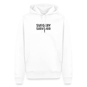 Operation Überlebender Patient Operateur OP - Männer Premium Bio Hoodie - Weiß - Vorne - Nico (187cm)