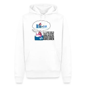 Kollege Büro Geschenk - Männer Premium Bio Hoodie - Weiß - Vorne - Nico (187cm)