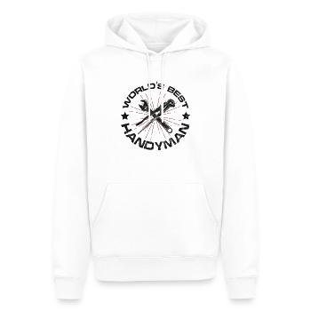 Best handyman - Men’s Premium Organic Hoodie - white - Front - Nico (187cm)