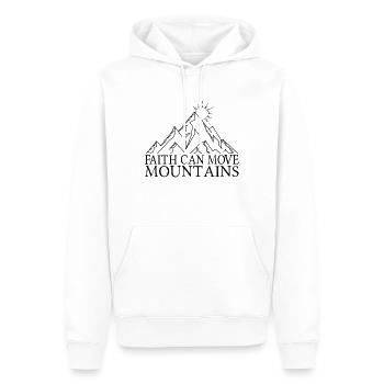Glaube spruch - Männer Premium Bio Hoodie - Weiß - Vorne - Nico (187cm)