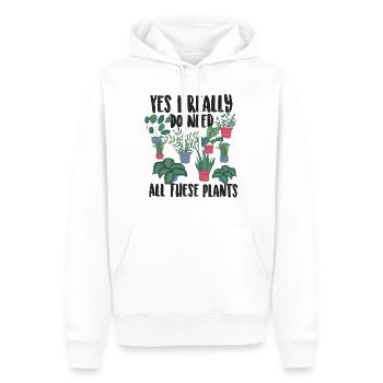 Gardener Plants - Men’s Premium Organic Hoodie - white - Front - Nico (187cm)