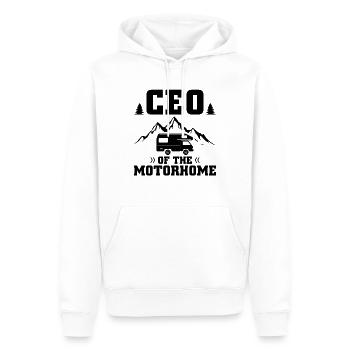 RV CEO Of The Motorhome Chef - Sweat à capuche Premium bio Homme - blanc - Devant - Nico (187cm)