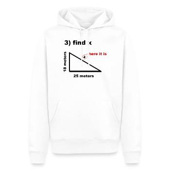 Math Student Mathematics Nerd - Men’s Premium Organic Hoodie - white - Front - Nico (187cm)