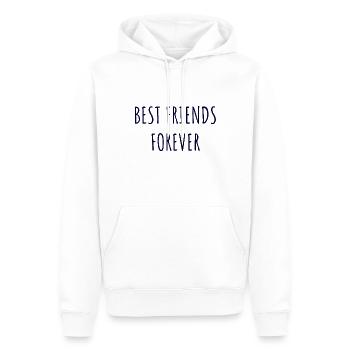 best friends - Sweat à capuche Premium bio Homme - blanc - Devant - Nico (187cm)
