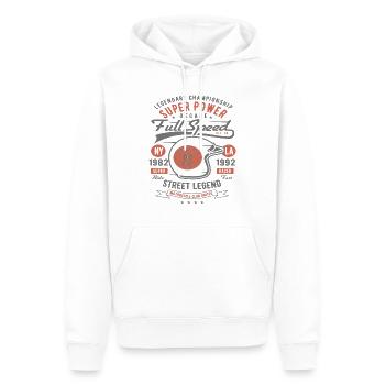 Legend Championship Motorrad Reiter Custom Motor - Männer Premium Bio Hoodie - Weiß - Vorne - Nico (187cm)