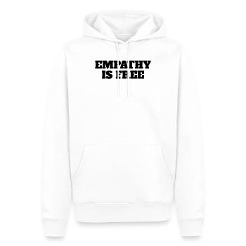 Empathy Is Free Quotes - Sweat à capuche Premium bio Homme - blanc - Devant - Nico (187cm)