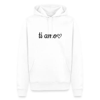 Valentinstag Geschenk - Männer Premium Bio Hoodie - Weiß - Vorne - Nico (187cm)
