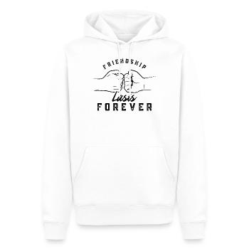Freundschaft Hält Für Immer Freunde Spruch Freund - Männer Premium Bio Hoodie - Weiß - Vorne - Nico (187cm)
