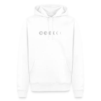 XRP Moon Ripple XRP Hodl Crypto Cryptocurrency - Männer Premium Bio Hoodie - Weiß - Vorne - Nico (187cm)